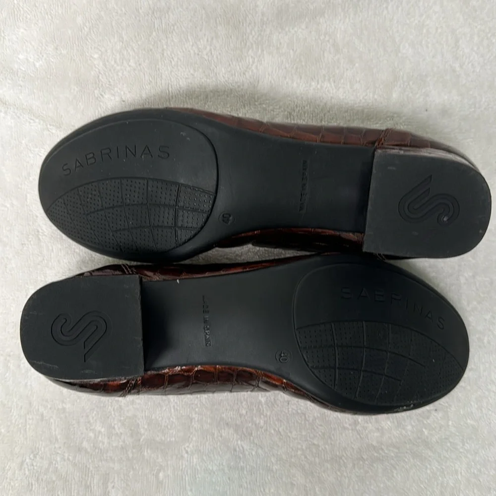 Sabrinas Brown‎ Alligator Pumps Size 40 or US 9.5-10